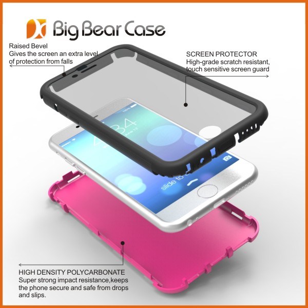 Full Body Protection Mobile Cell Phone Case for iPhone 6 iPhone 6 Plus