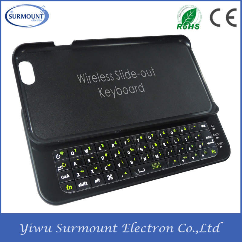 High Quality Mobile Phone Bluetooth Wireless Slide-out Keyboard Case for iPhone 6 (YW-246)