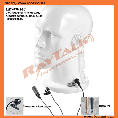 3 Wires Surveillance Earpiece for Motorola Radios Gp328/Gp340/Gp380