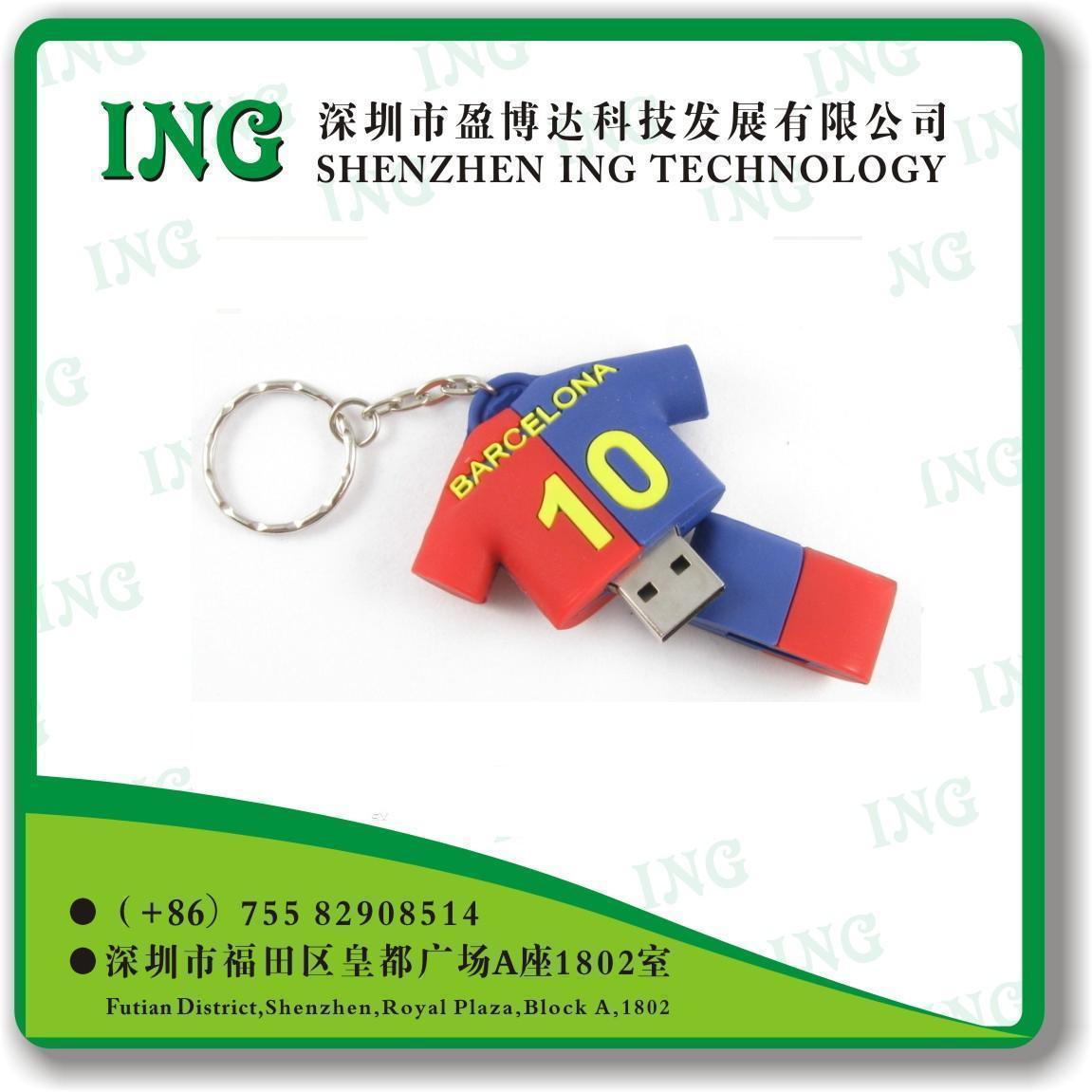 Key Tag USB Flash Disk/ Drive /Silicone Cartoon USB Drive