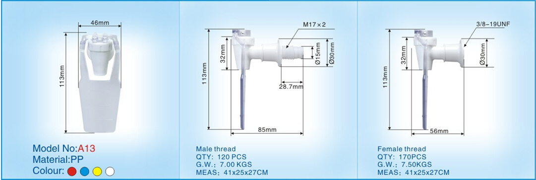 Beautiful Plastic Faucet Valve for PP A13