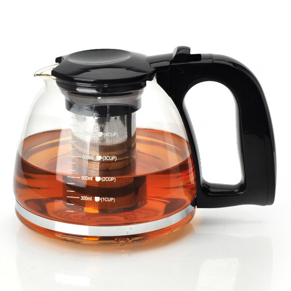 Heat Resistant Glass Kettle Clear Glass Kettle for Tea Coffee