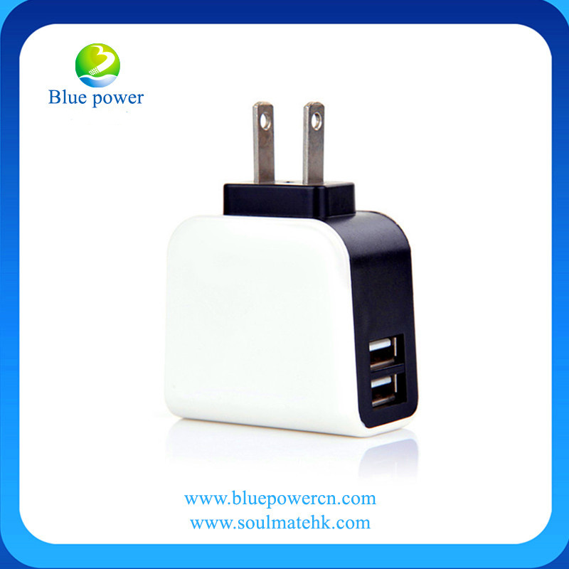 Hot Selling Dual Wall USB Travel Charger for Mobile Phone