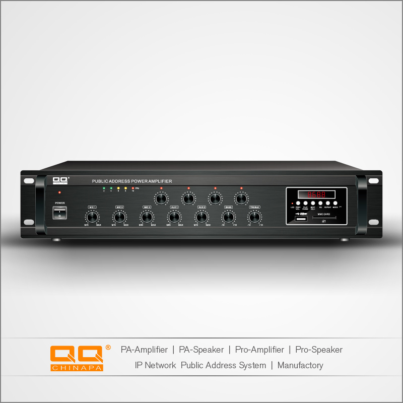 Pre-Amplifier with 4zone+FM+USB+MMC+Wirless Contronal+Individual Volume Contronal (380W)