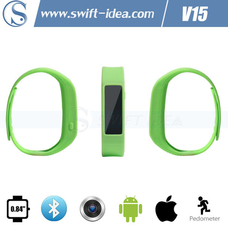 Fashion Smart Bluetooth Wristband Pedometer with Multi Colors (V15)
