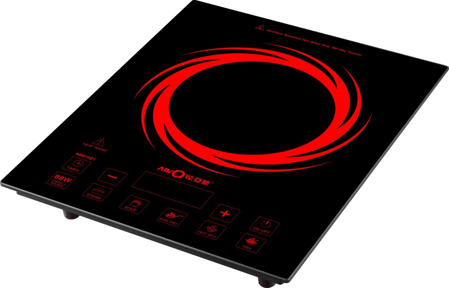 2100W ABS Plastic Cover Touch Control Imported IGBT Induction Hotplate Copper Coil Induction Cooker Electromagnetic Oven