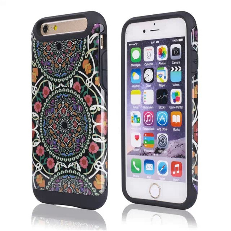 2in1 Armor Printed Shock Proof Cover for iPhone 6 Plus