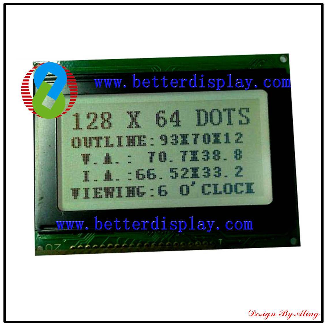 Stn Yellow/Blue/Gery LCD Display Module Negative or Positive LCD Screen