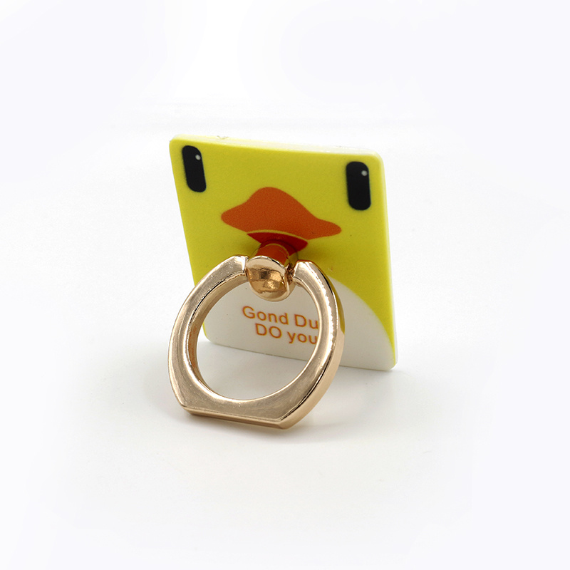 Cute Mini Yellow Duck Mobile Phone Ring Finger Holder