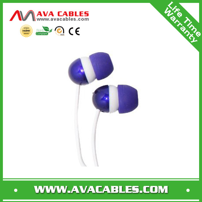 Purple Color Sweet Earphone for Young Stereo MP3 Earphones