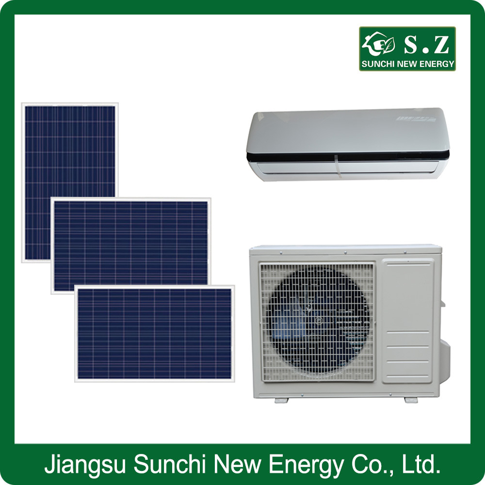 Mix DC30V Solar PV Panel 700W Mix 220V City Electric Power 12000BTU Home Air Conditioners
