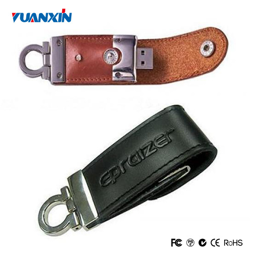 Promotional Custom Leather USB Flash Drive