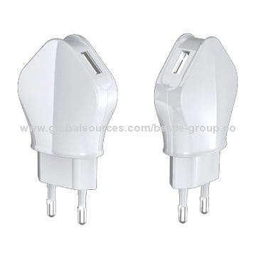 Double USB Wall Mobile Phone Charger for Phone, Tablet PC 2.4A
