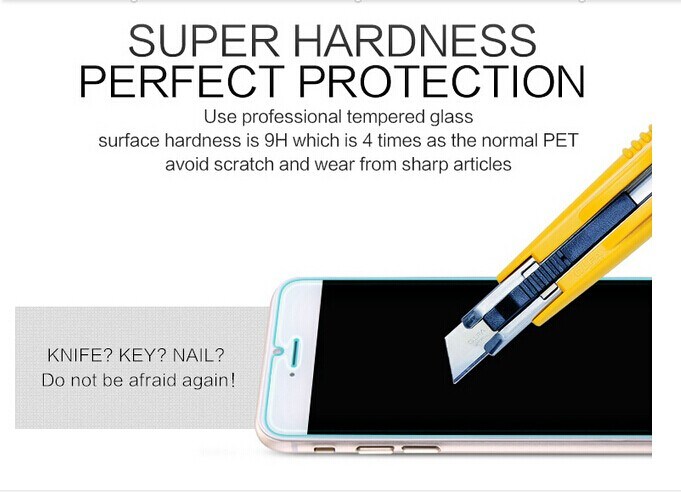 Japan 9h 2.5D 0.3mm Tempered Glass Screen Protector for iPhone 5/ 6/ 6 Plus (Customized Package Available)
