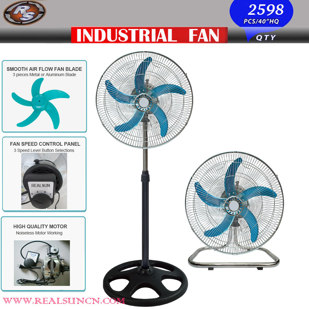 18inch Stand Fan 2 in 1 with Five Aluminum Blade