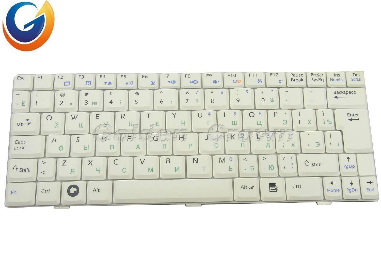 Laptop Keyboard for Msi U100 U90x U120 U123 U9 U115 US SP RU Teclado White