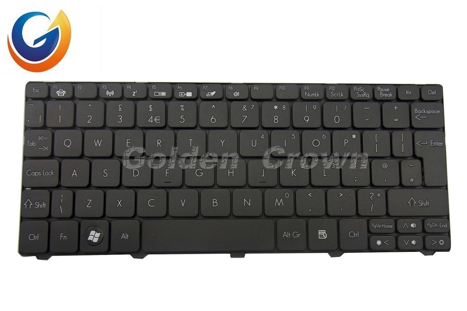 Keyboard Teclado Clavier Tastatur Acer Aspire One Ao532h-2527 Ao532h-2789 Us UK Black