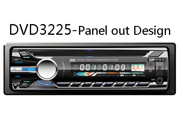 Detachable Panel out One DIN 1DIN Car DVD Player Stereo Radio FM/Am USB SD Aux MP3 Multimedia Audio Video Entertaiment System