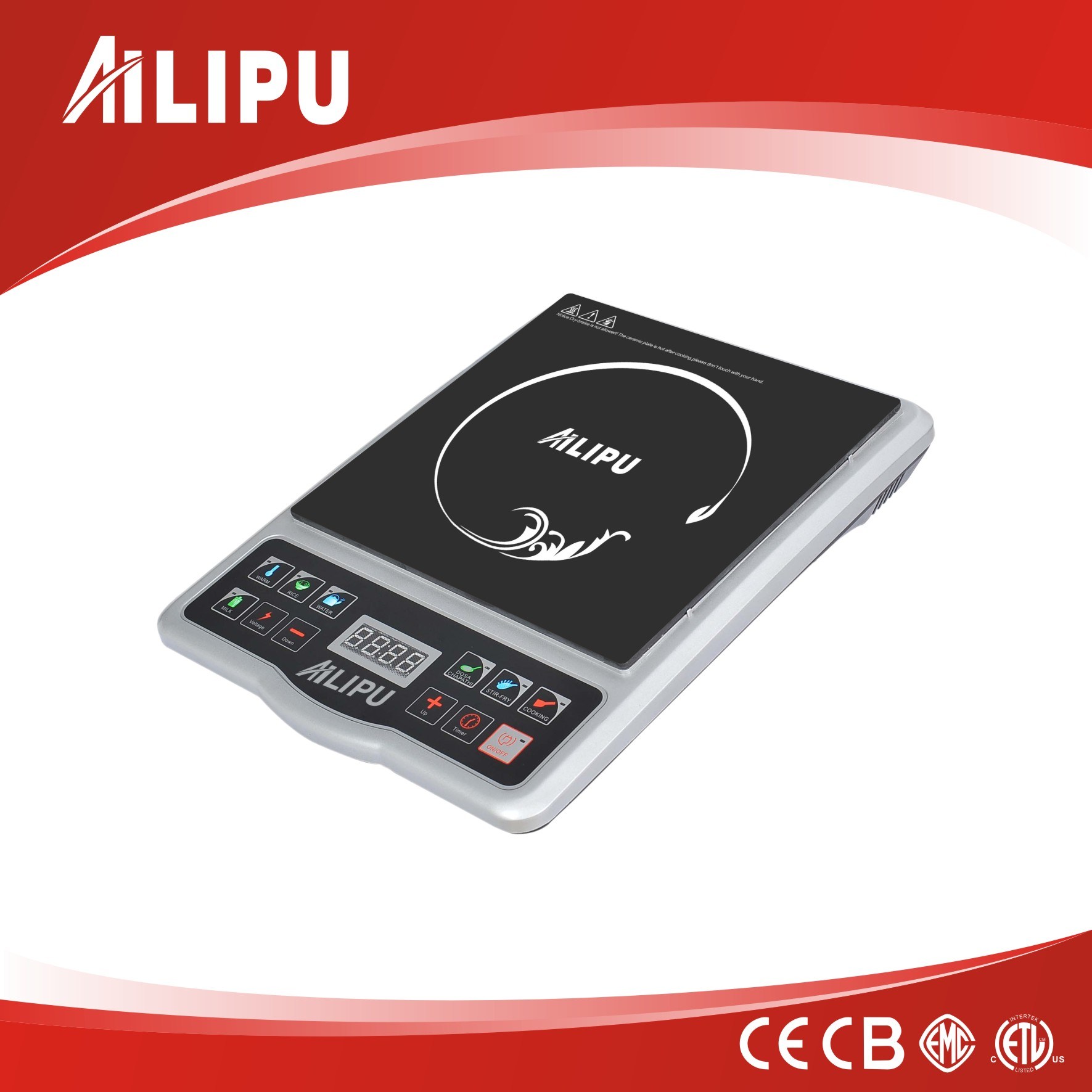 Home Appliance with ABS Housing Push Button Induction Cooker