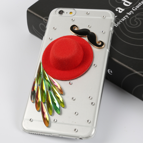 2015 New Custom PC Fashion Rhinestone Mobile Phone Case for iPhone 6plus