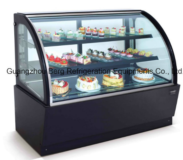 Commerical Curved Glass Cake Display Refrigerator with Ce (WM-7R)