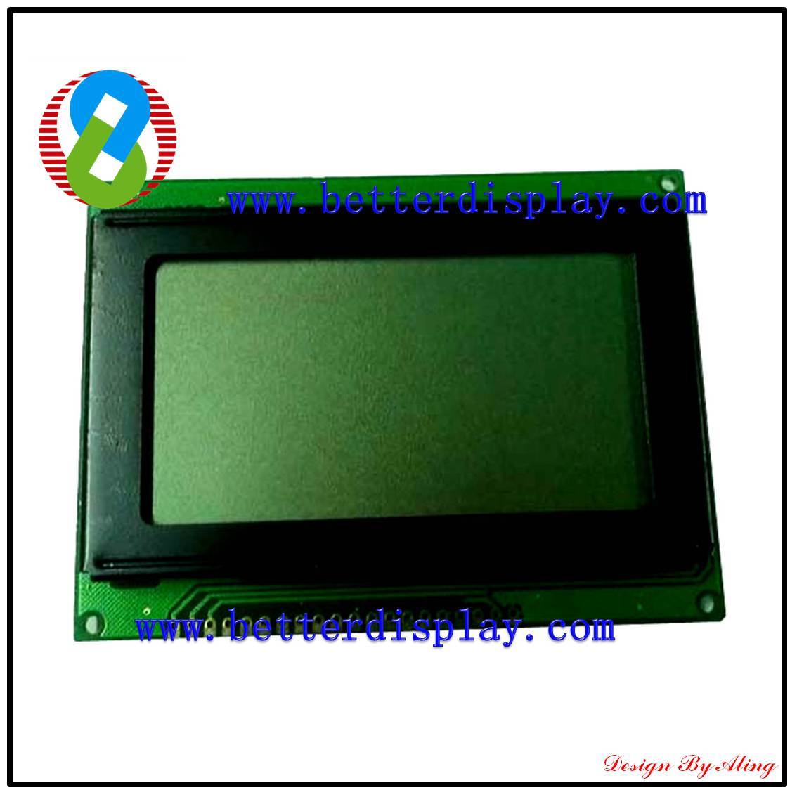 LCD Panel LCM Stn Green Negative Monitor Touch LCD Display