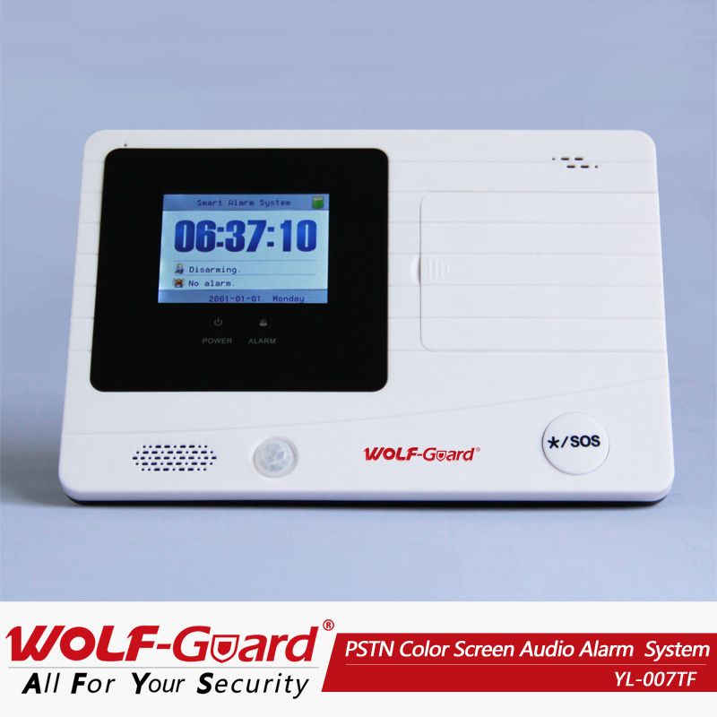 2013 New, Hot TFT Color Screen Audio Burglar Alarm System (YL-007TF)