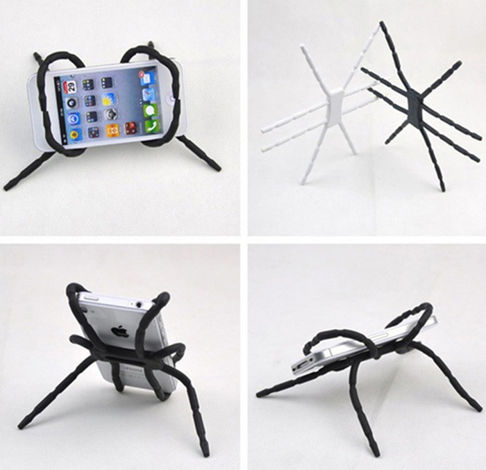 Magical Spider Shaped PVC Mobile Phone Holder Stand
