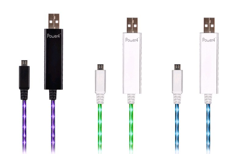 EL Flowing Flashing Cable with Micro USB Connector