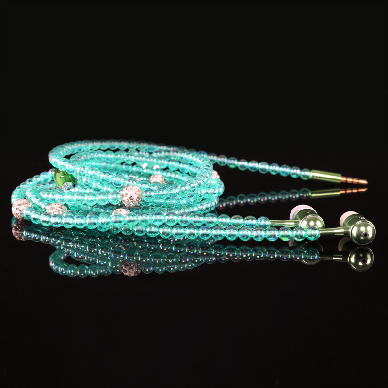 2015 New in-Ear Fashionable Pearl Necklace Earphone for Mobile Phone