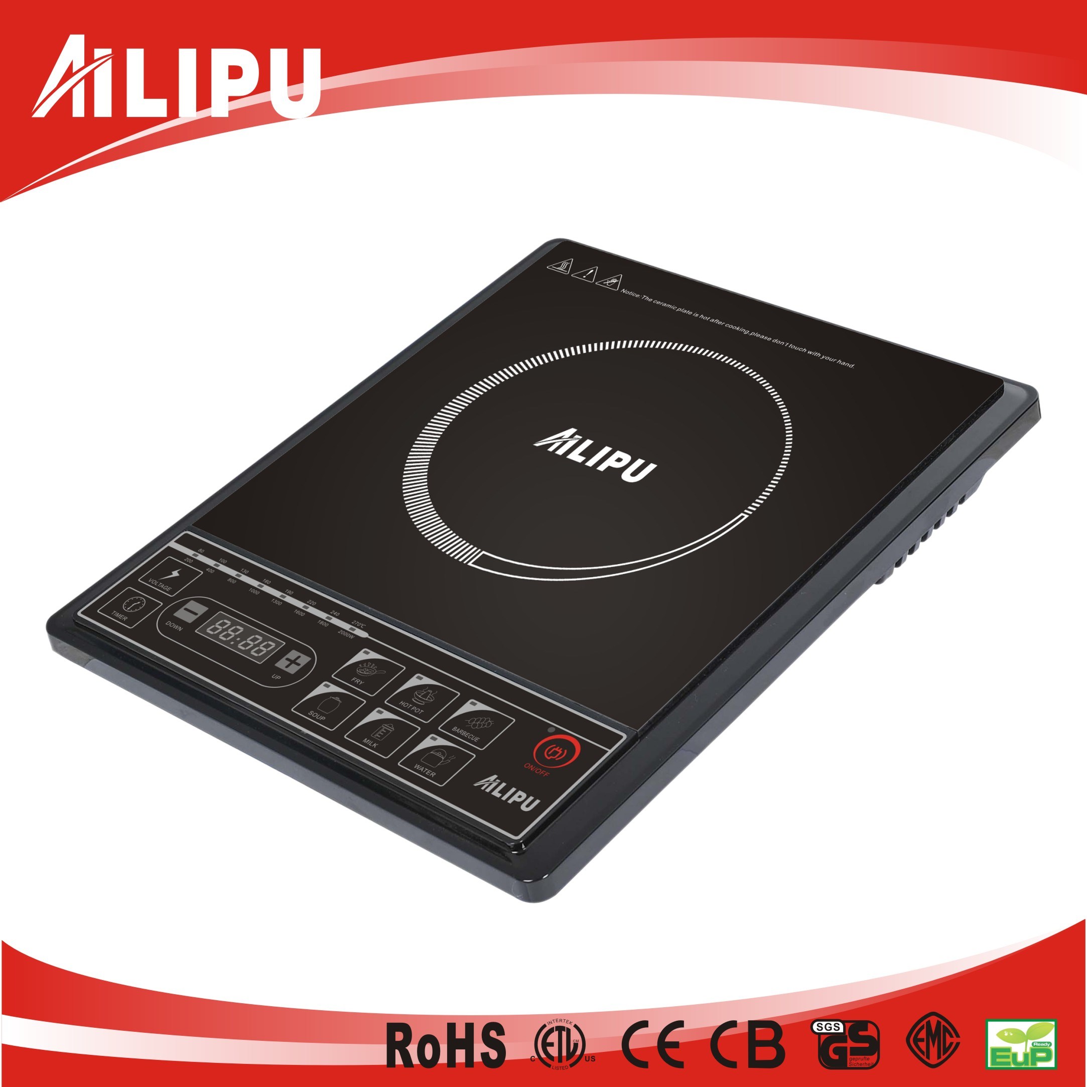 Ailipu Cheap Single Push Button Induction Cooker SM-A8