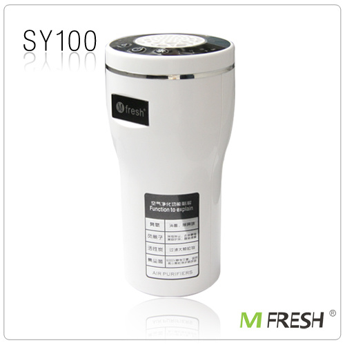 Mfresh SY100 Ionic+Ozone Air Purifier in Car