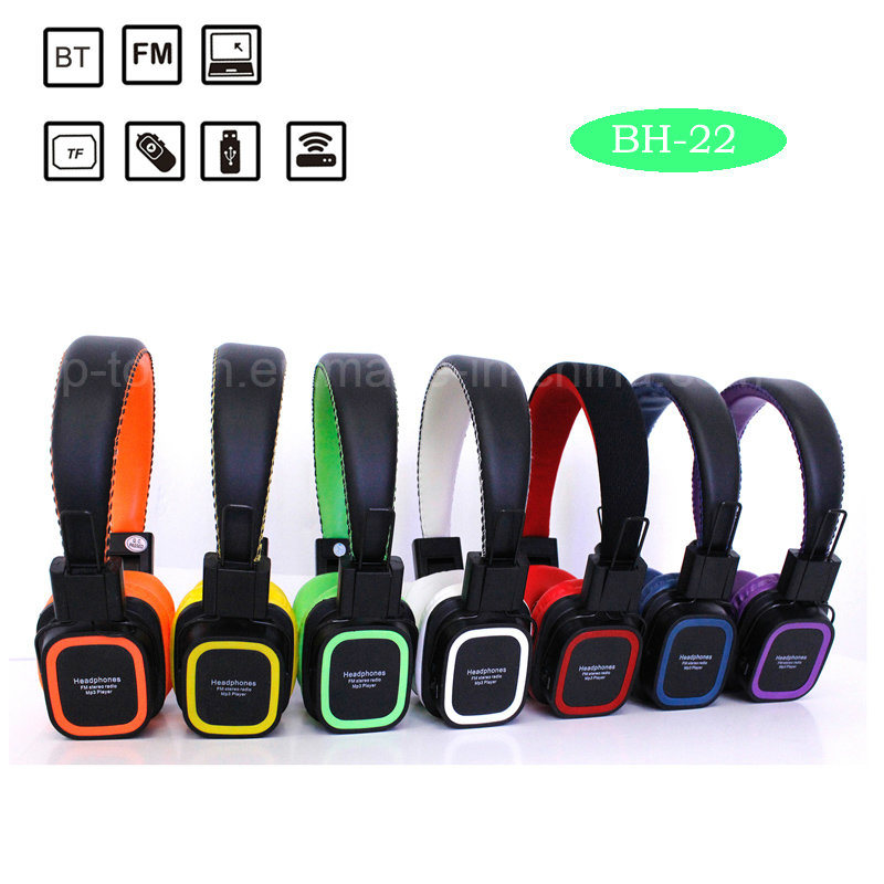 Professional Manufacturing Bluetooth Headset Support TF Card (BH-22)