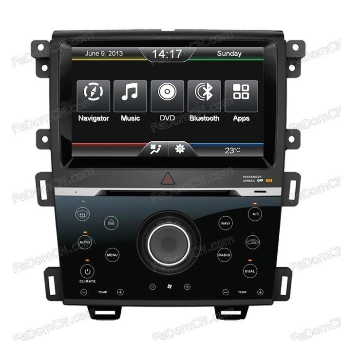 8 Inch Car DVD Player with Auto DVD GPS for New Ford Edge (C9001FE) with Bluetooth, DVD Player, Auto Radio, MP3/MP4, iPod Connection