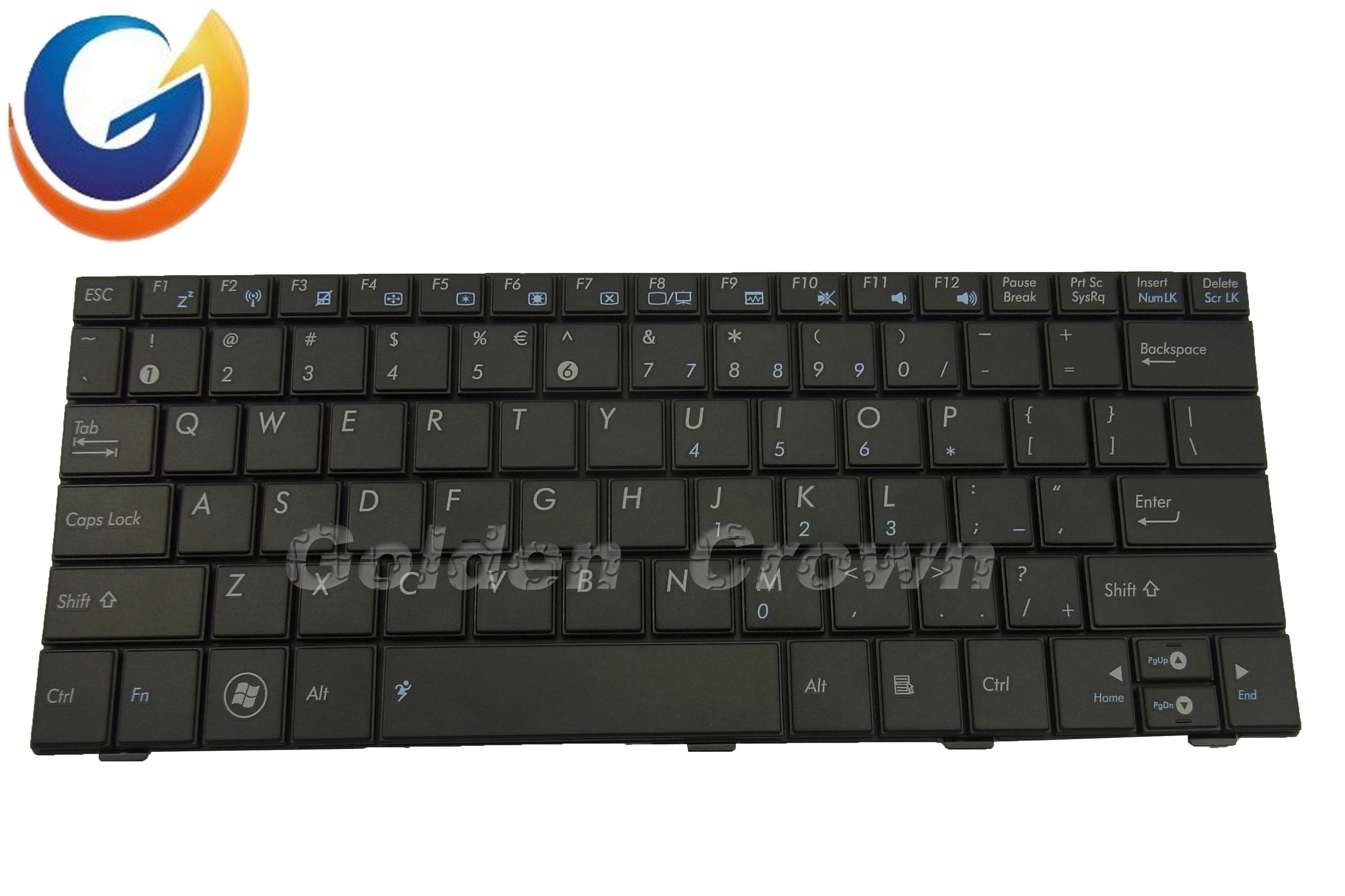 Laptop Keyboard Teclado for Asus EPC 1005 Hab 1005px 04goa132kui10-3 Black Layout Us