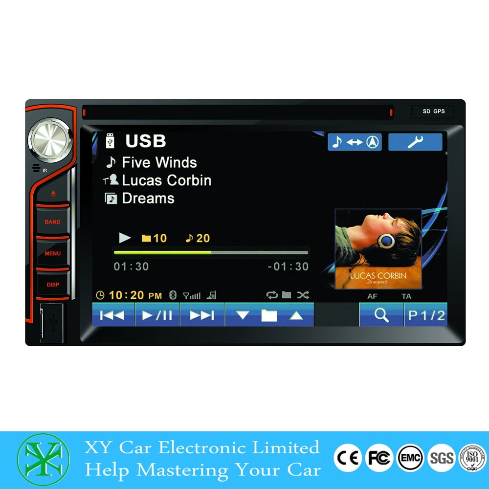 6.2inch Car DVD Multimedia Player Double DIN Radio Receiver Xy-D7062
