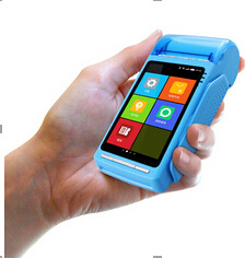 4 Inch All in One Touch Screen Mobile Android POS Terminal with Embedded Barcode Scanner, Thermal Printer, Card Reader---Gc068