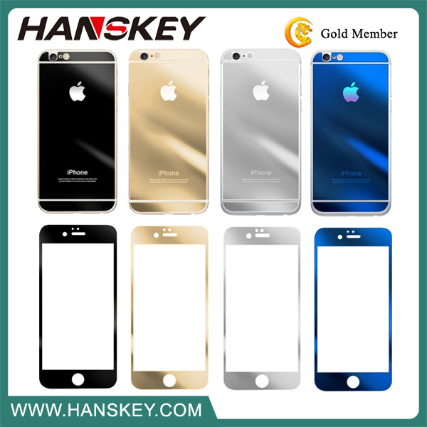 Mirror Colorful Tempered Glass Mobile Phone Accessories for iPhone