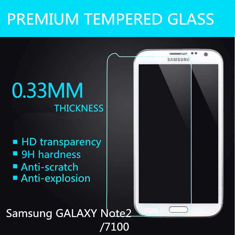 Tempered Glass Screen Protector for Samsung Galaxy Note2 (N7100)