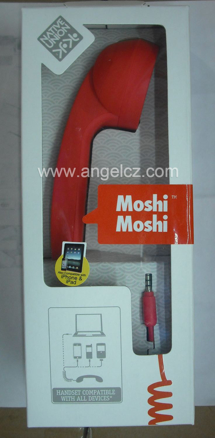 Moshi Moshi Retro Pop Phone Handset for iPhone, iPad, Blackberry, and Android Phones