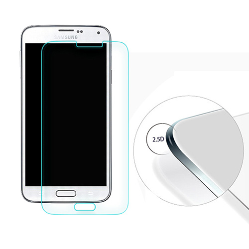 2.5D Curved Edge Tempered Glass Screen Protector for Samsung Galaxy S5, Corning Gorilla Glass