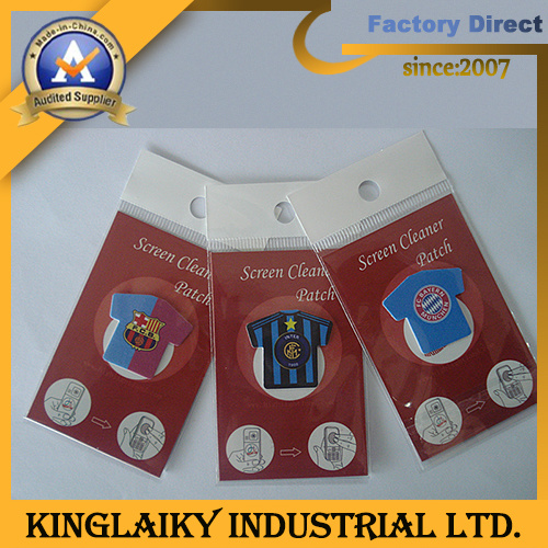 Customized PVC Screen Cleaner Patch with Logo for Promotion (PP-3)
