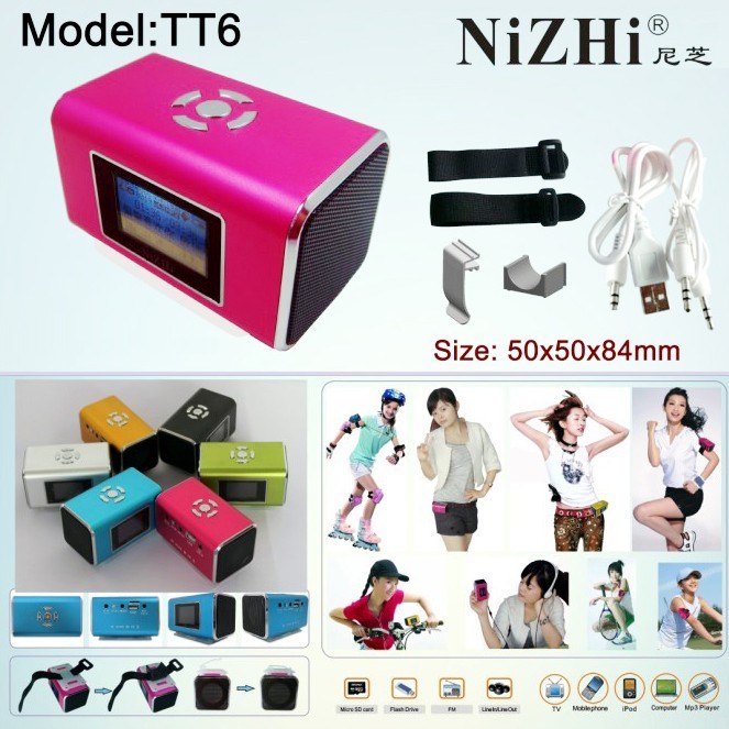 Colorful Portable Mini Nizhi Speaker (TT6)