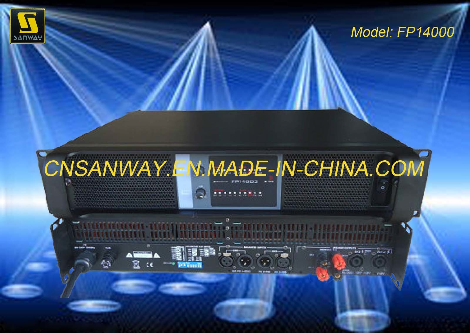 Stereo (CE) Power 2 Channel Amplifier (Sanway FP14000)