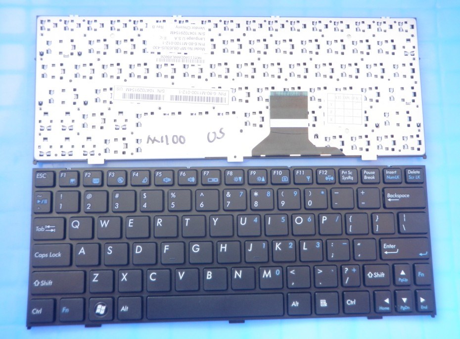 Us Layout Brand New Laptop Keyboard for Clevo M1110 M1100