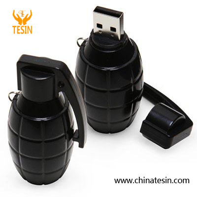 Grenade Shape PVC USB Flash Drive