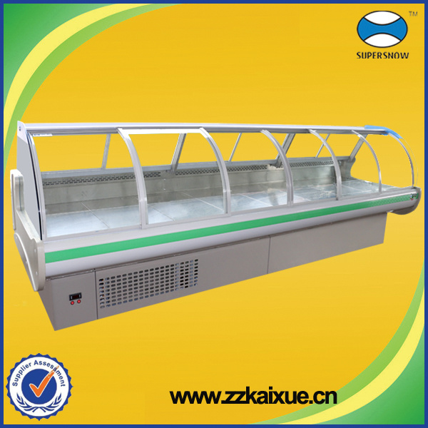 3.75m Air Cooling Curved Glass Deli Refrigerator
