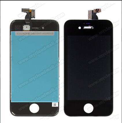 3 in 1 (New High Quality LCD, Touch Pad, LCD Frame) Digitizer Assembly for iPhone 4S (Black)