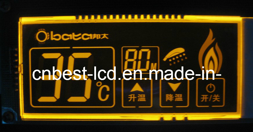 Yellow Backlight Tn Negative Optelectronic LCD Display (BZTN123871)