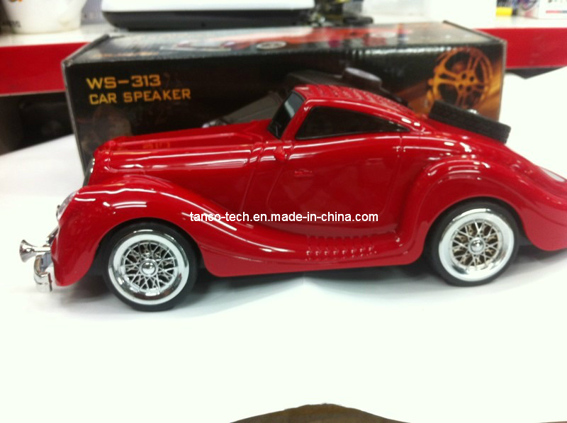 Portable Red Sports Car Shape Mini Speaker